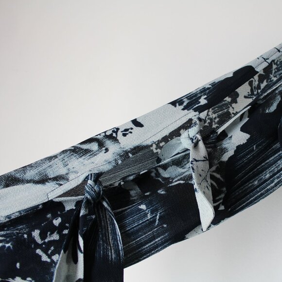 Alberto Makali on-off the shoulders blouse top size M split with ties sleeves - Picture 4 of 10